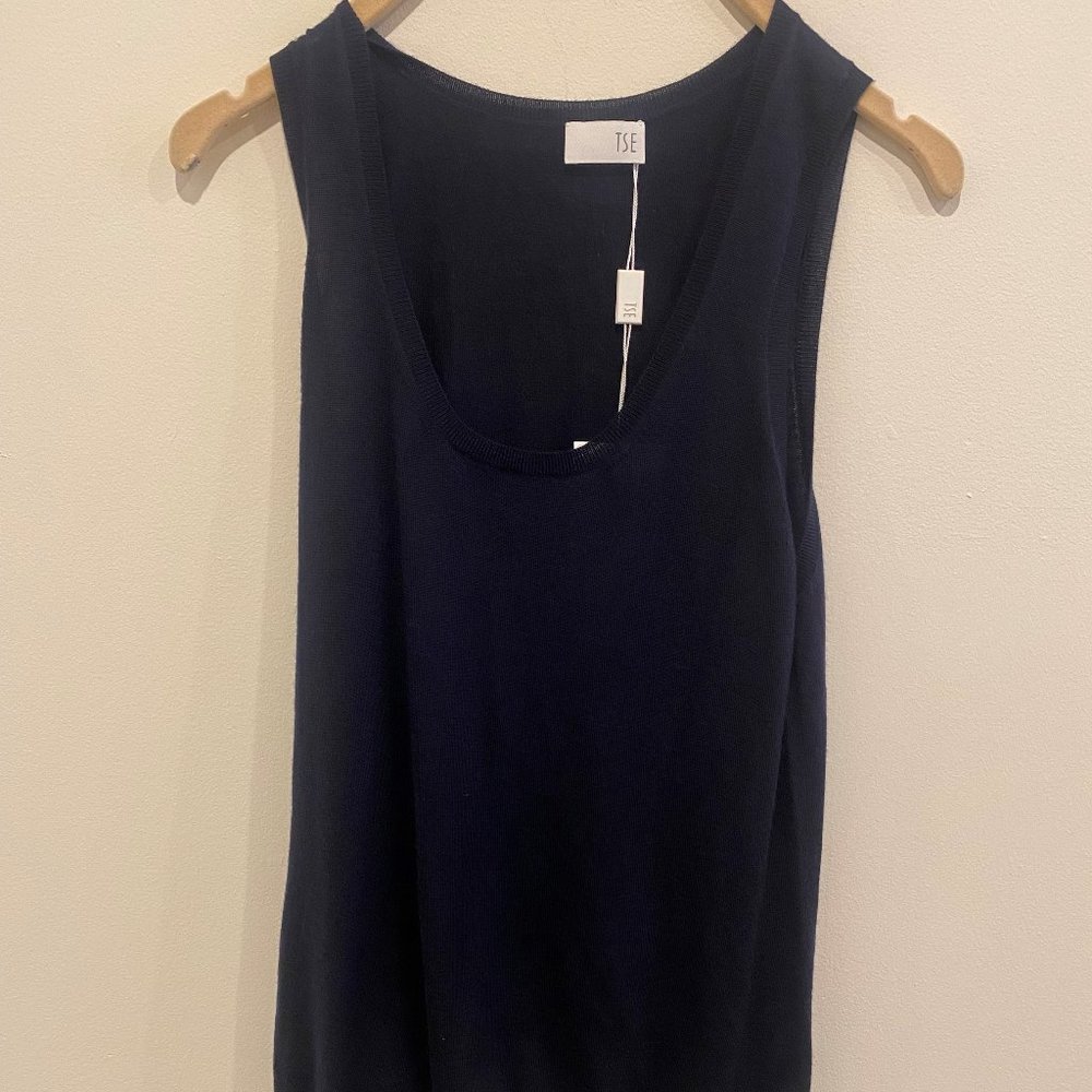 TSE Cashmere Tank | Navy